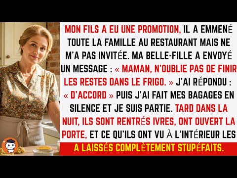 Ma belle-fille m’a dit de “finir les restes du frigo”… alors j’ai fait mes bagages et je suis partie