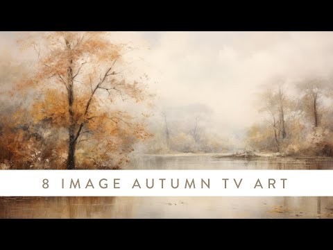 Fall TV Art Screensaver | Vintage Inspired Landscape Autumn Paintings | Neutral Decor Slideshow 2023