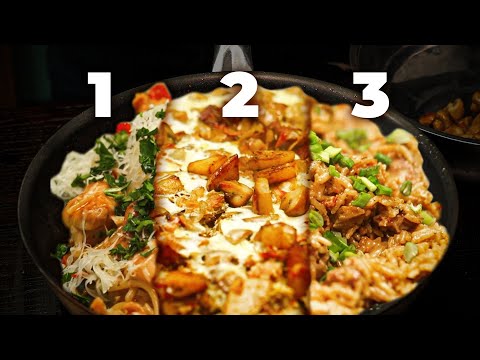 ТРИ ВКУСНЯШКИ в ОДНОЙ сковороде!!!