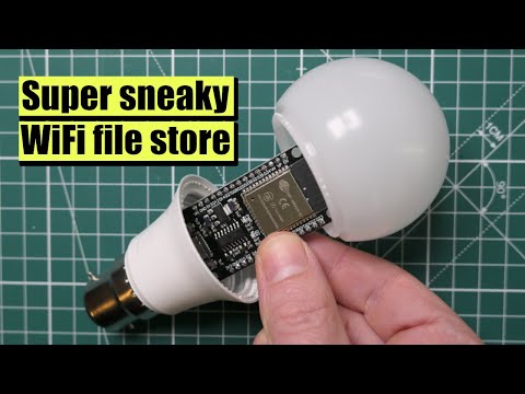 TOP SECRET file server using an ESP32: nobody will even know it's there! #arduino #esp32 #aliexpress