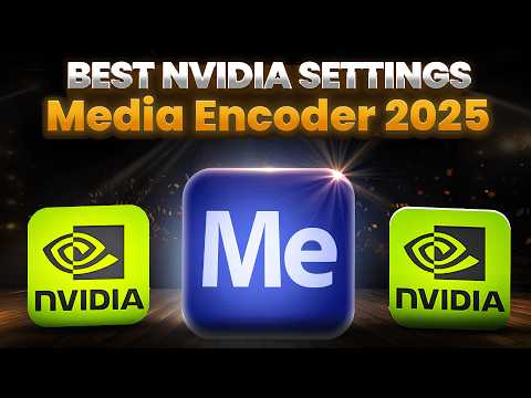 The BEST NVIDIA CONTROL Panel SETTINGS For MEDIA ENCODER 2025 Revealed