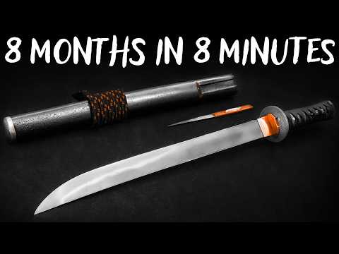 Crafting a Japanese Sword | 8 Months of Work in 8 Minutes
