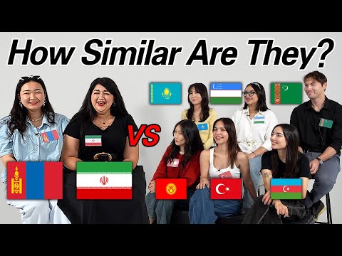 Can 6 Turkic People Understand Mongolian and Persian? l Which Language Is Easier to Understand?
