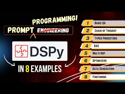 Complete DSPy Tutorial - Master LLM Prompt Programming in 8 amazing examples!