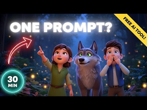 Make a 30-Minute AI Animation with ONE Prompt (Free Tool)