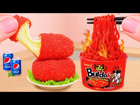 Spicy Mini Chicken & Korean Fire Noodles 🔥🍗 La mejor receta de comida rápida
