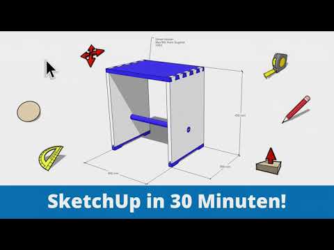 SketchUp Free 2022 in 30 Minuten - Das Beginner Tutorial am Beispiel des Ulmer Hockers