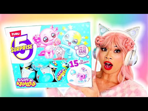 OPENING A BUNCH OF ZURU 5 SURPRISE AXOLOTLS!