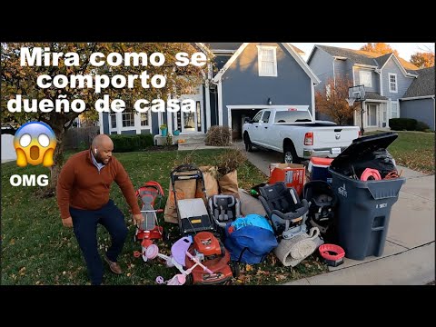 😲 Dueño de CASA a si se COMPORTO  / LO QUE TIRAN EN USA LOS MILLONARIOS / VENTA DE GARAGE EN USA