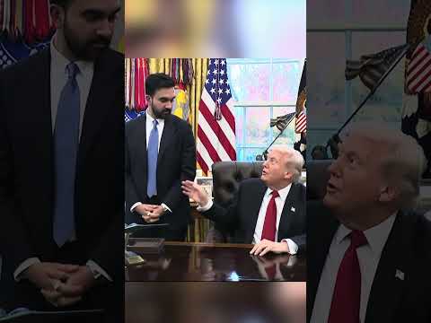 Trump defuses the tension instantly. Full video is live.
