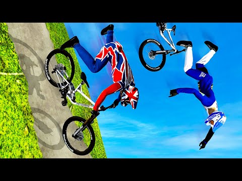 WORLDS Steepest Mountain Bike Course - Descenders Gameplay