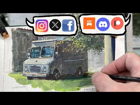 I Paint an Old Van While I Talk About the Online Art Businesss