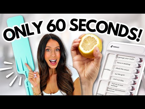 60 second habits that will ACTUALLY transform your life!