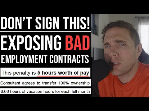 DONT SIGN THIS! - THEY TAKE YOUR MONEY! ( EXPOSING REAL EMPLOYMENT CONTRACTS )
