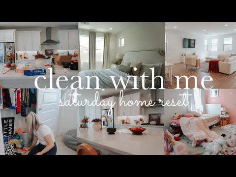 CLEAN WITH ME - SATURDAY HOME RESET || CLEANING VIDEOS || CLEANING MOTIVATION
