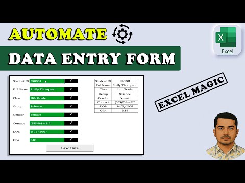 Automated Data Entry Form in Excel : No VBA, No Hassle!