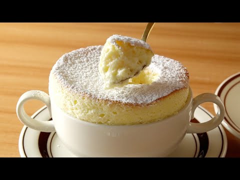 부드럽고 달콤한 바닐라 수플레 디저트 만들기