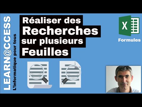 Excel - Comment faire des Recherches sur plusieurs feuilles d'un classeur