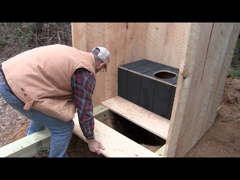 Building an Off Grid Outhouse .........start to finish