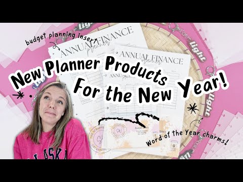 New Planner Products for the New Year || Budget Inserts, Frosted Dividers, and Custom Planner Charms