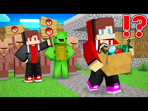 How FAKE JJ Tricked Mikey and KICKED JJ Out Of The Village in Minecraft - Maizen JJ and Mikey