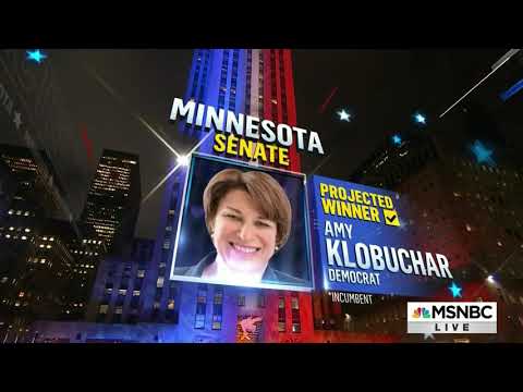 2018 MSNBC Election Night (State Calls and Results)