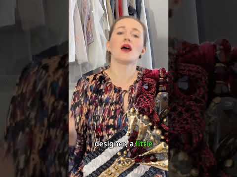 How small wedding commissions turned into haute couture work #fashiondesign #embroidery #success