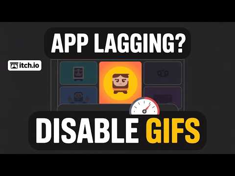 How to Disable Animated GIFs on Itch.io App (Windows PC 2026)