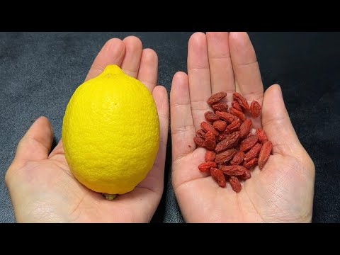 Lemon + Goji Berries = A Perfect Match! Try it for 3 days and it works wonders! Learn this recipe...