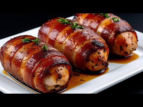 Surprise your guests at holiday dinner! 🤩 This juicy  chicken rolls will impress everyone!
