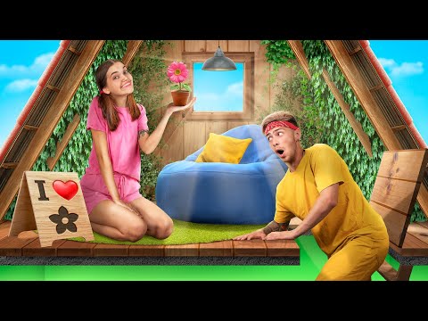 Geheimes Zimmer auf dem Dachboden