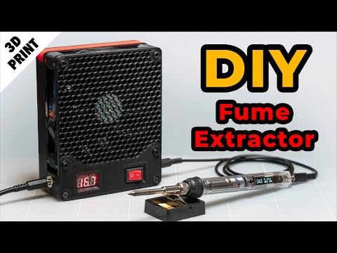 Ultimate DIY Soldering Fume Extractor with USB-C  Power Hub, Magnetic Hood and More! [3D Print]