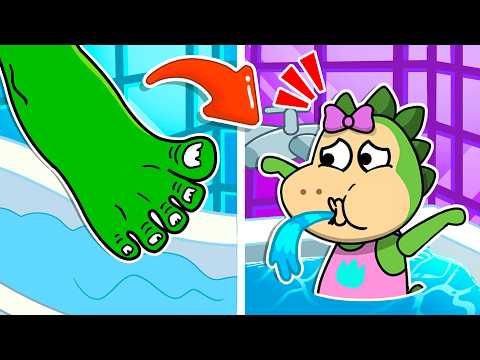 😱 Sparkle Shrunk in the Bath! 🙈🌀 Epic Adventure! 🔥 Fire Spike Kids Stories
