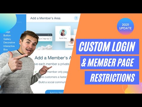 Adding A Custom Member Login and Page Restrictions in Wix | A COMPLETE Guide 2021 - Wix.com