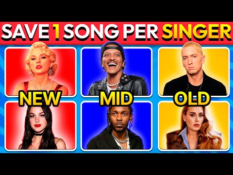 Save One Song Per Singers 🎤 OLD vs MIDDLE vs NEW #2 Most Popular Singers 2025 🎶 Music Quiz