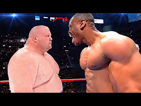 INSTANT KARMA! When Butterbean DESTROYED BIG MUSCLES GIANTS With His Fists! (BRUTAL KOs)