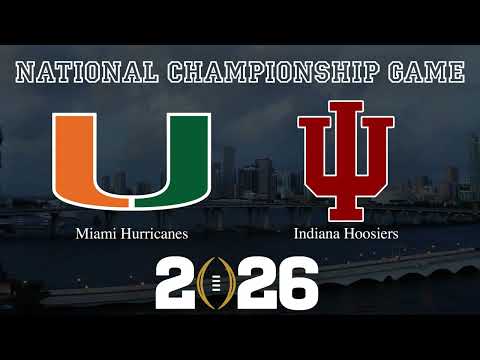 Indiana vs. Miami | 2026 National Championship Background Loop (Silent)