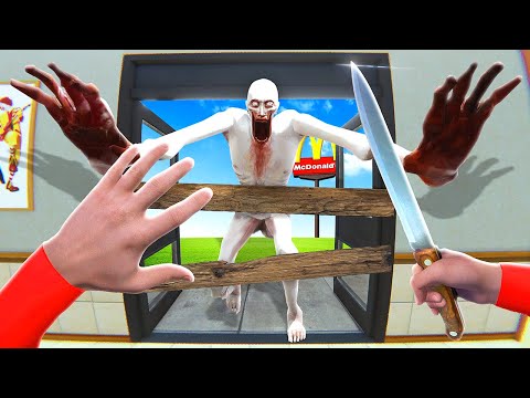 Hiding from SCP-096 in McDonald's - Bonelab VR Mods