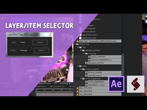 After Effects Scripting Tutorial: Layer/Item Selector
