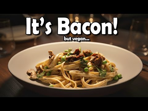 Creamy Bacon Pasta (but Vegan) You Really Need to Try This