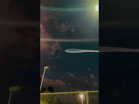 SpaceX rocket glows over Los Angeles 6/23/24. 🚀🛰️🧑🏻‍🚀 #spacex #starlink #elonmusk #losangeles