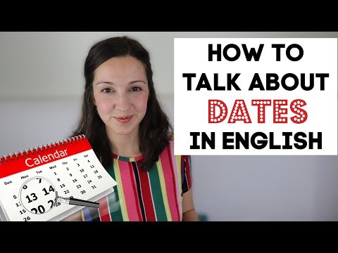 How to Talk about DATES in English
