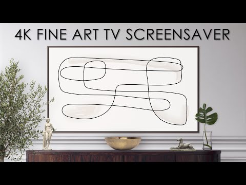 TV Art Screensaver Modern Art | Line Art | Vintage Art TV Background | 4K Fine Art for your TV