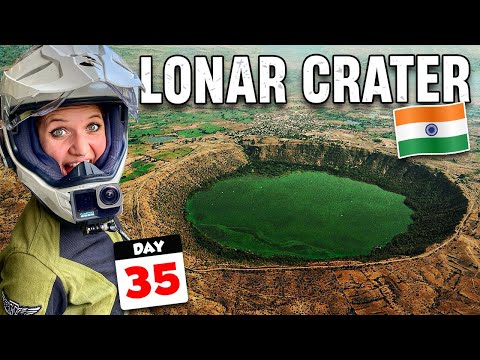 35🇮🇳 Riding to a 50,000 Year Old Meteor Crater in India! 🚀 (Lonar)