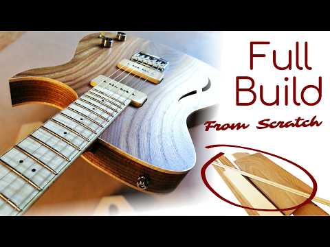 Full Build | Timeless Semi-Hollow Guitar with P90s & Intricate Natural Wood Details