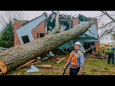Dangerous Fastest Idiots Cutting Tree Fails Skill With Chainsaw | Tree Falling on Houses #13
