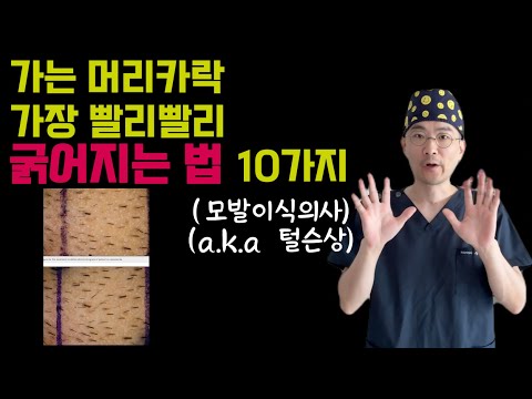 탈모엔 털슨상:) 가는 머리카락 가장 빨리 굵어지는 법 10가지 천안모발이식 #천안모발이식