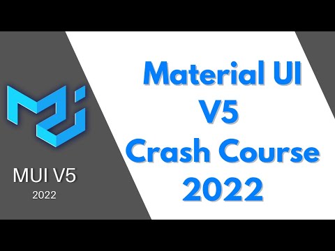 Material UI Crash Course: Intro to React + Material UI V5 (2022 Edition)