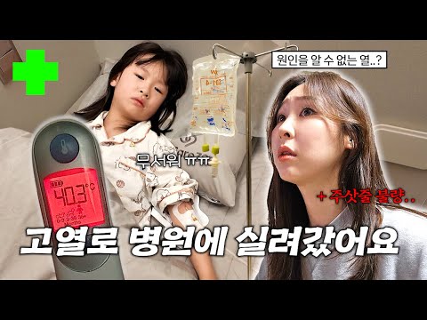 40도 넘는 고열이 계속 나서 2일 연속 병원에 갔어요.. 너무 아파서 걷지도 못해요 | 가족 일상 브이로그 | A형 독감 기록