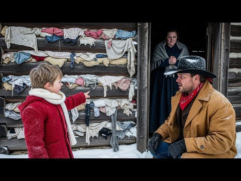Mama Covered the Cracks in the Cabin With Cloth,The Little Boy Said—The Cowboy Rebuilt It and Stayed